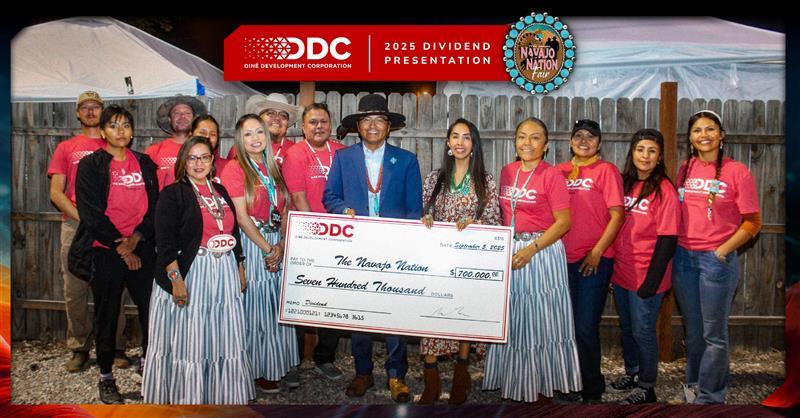 Diné Development Corporation Announces $700,000 Dividend to the Navajo Nation