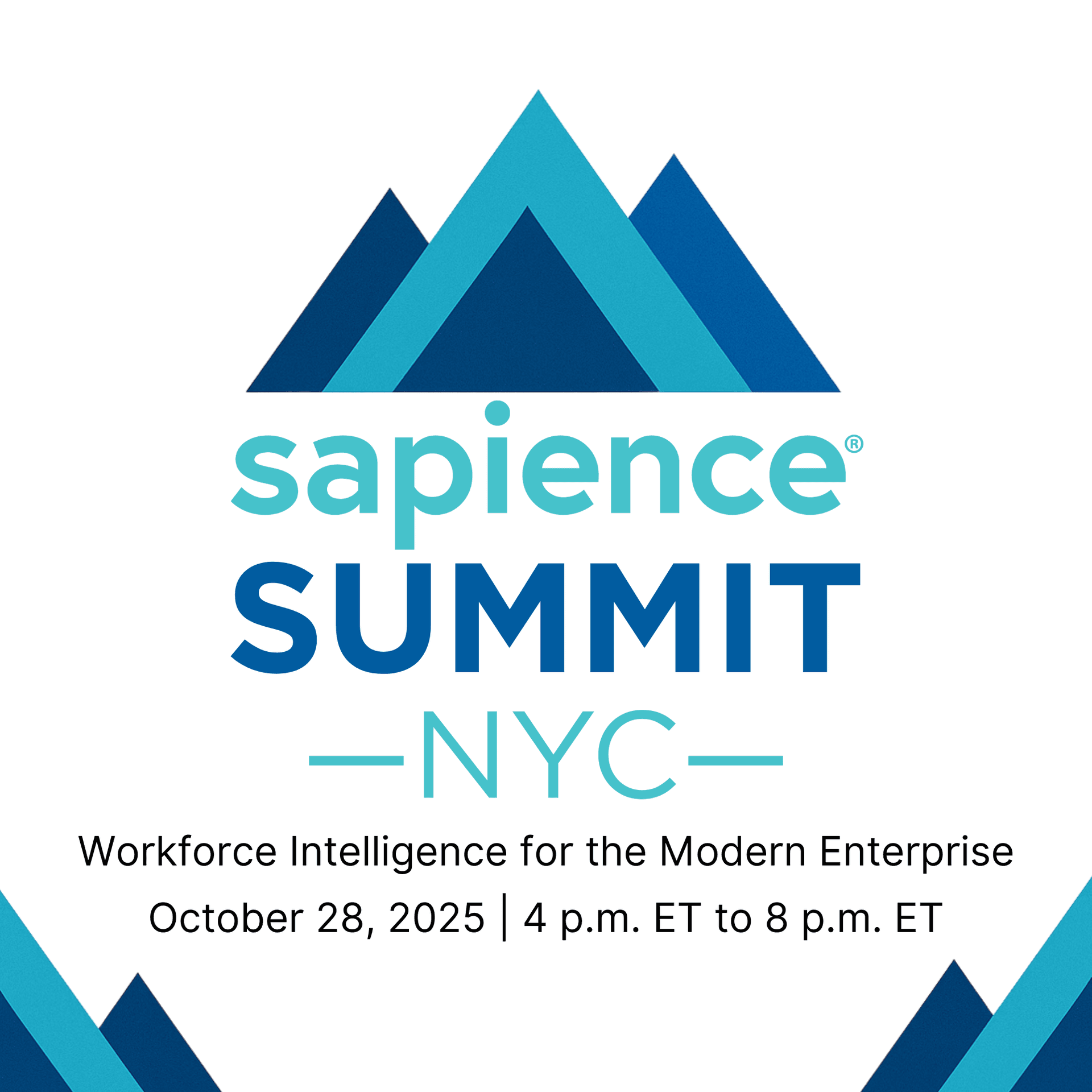 Sapience Analytics Announces Inaugural Sapience Summit - Workforce Intelligence for the Modern Enterprise