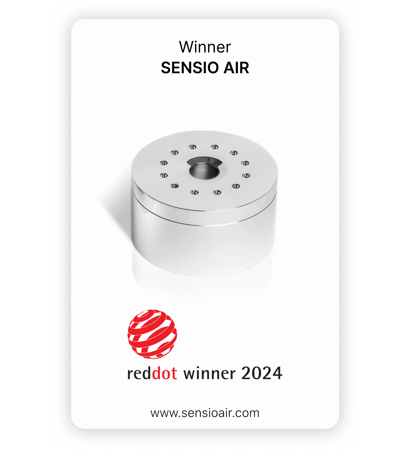 Sensio Air Wins Prestigious Red Dot Award for Design Excellence