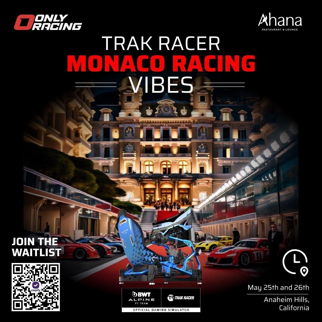Trak Racer Brings Monaco's Glamour to Orange County with Exclusive Monaco Racing Vibes Event