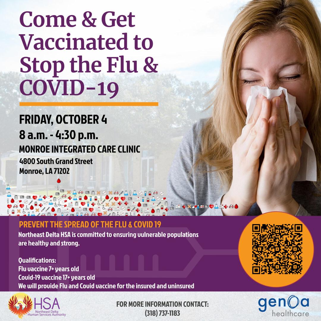 NEDHSA and Genoa Healthcare Partner to Provide Flu Shots and COVID-19 Vaccinations to Vulnerable Populations