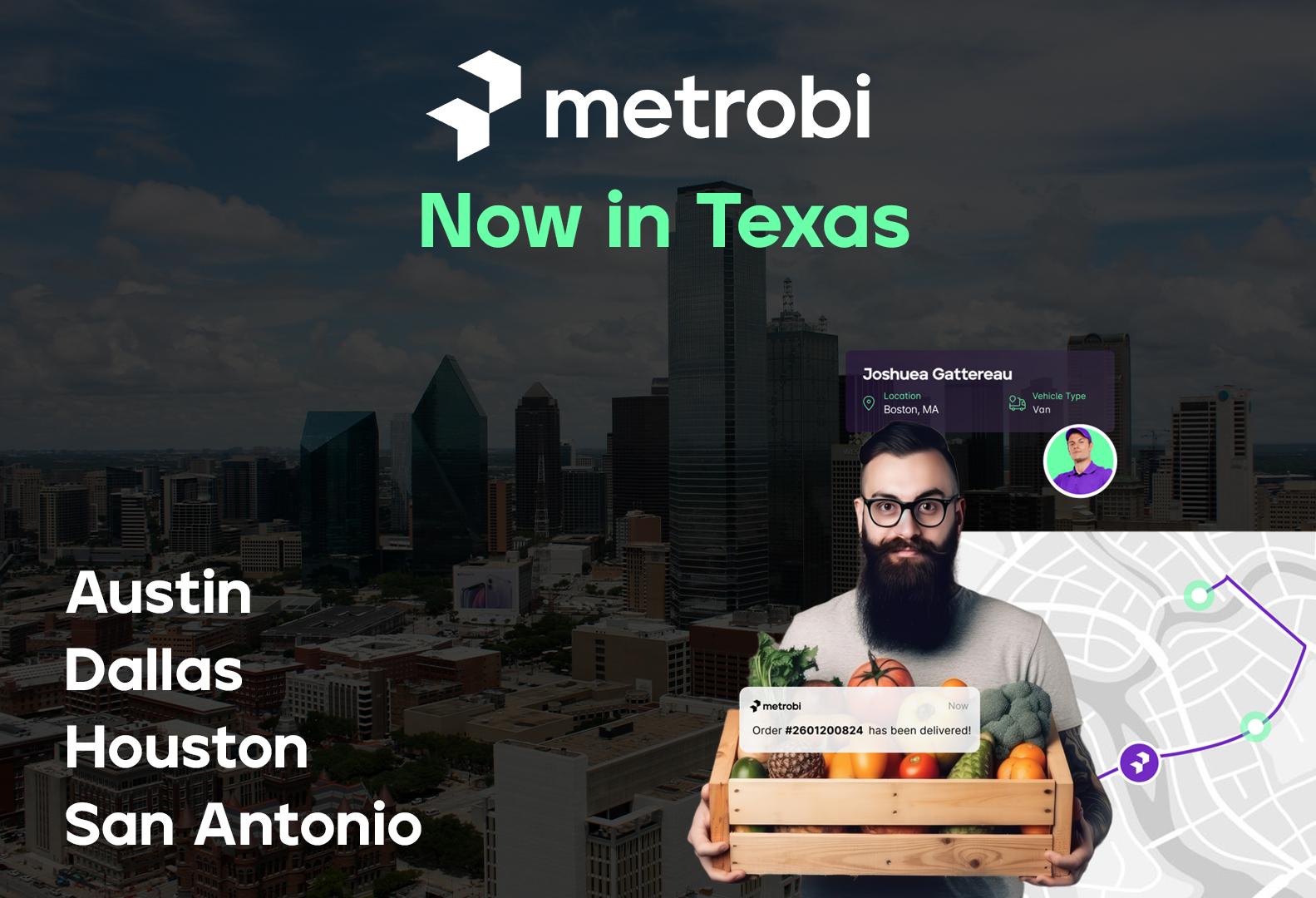 Local Delivery Startup Metrobi Launches in Texas: Connecting Drivers and Businesses Seamlessly